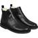 Angulus Chelsea Boot With Wool Lining - Black/Black