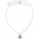 Lily and Rose Miss Miranda Vintage Rose Necklace - Silver/Transparent/Pink