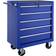 tectake Gereedschapswagen met 5 lades blauw