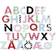 Micki F Letters & Stickers with Different Pattern