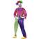 Smiffys Färgglad Killer Clown Maskeraddräkt