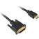 Sharkoon HDMI - DVI-D Dual Link M-M 1m