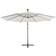 vidaXL Hanging Parasol with LED