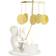 Dottir Winter Stories Squirrel With Angel Chime White/Gold Ljusstake 18cm