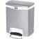 Rubbermaid Slim Jim Stainless Steel Step On Front Step Bin