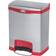 Rubbermaid Slim Jim Stainless Steel Step On Front Step Bin