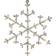 Star Trading Snowflake Icy Transparent Stella dell'Avvento 30cm