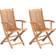 Beliani Maui 2-pack Garden Dining Chair