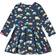 Frugi Sofia Skater Dress - Space Blue Rainbow Roads (DRA906SRS)