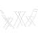 vidaXL 44355 Caféset, 1 Bord inkl. 2 Stolar