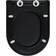 vidaXL Toiletbril Soft-Close Met Quick-Release Ontwerp Zwart