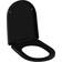 vidaXL Soft-Close WC-Istuin Musta