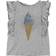 Wheat Glitter Ice Cream T-shirt - Soft Melange Grey