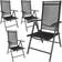 tectake Klapstol i aluminium 4 stk. Havestol