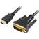 Sharkoon HDMI - DVI-D Dual Link M-M 1m