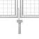 vidaXL Garden Gate 500x125cm