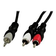 Deltaco 3.5 mm - 2RCA M-M 3m