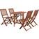 vidaXL 44020 Juego de comedor de patio, 1 Mesa incl. 4 Sillas