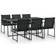 vidaXL 44444 Patio Dining Set, 1 Table incl. 6 Chairs