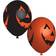 Amscan Latex Balloons Smiling Pumpkin Orange/Black 6-pack