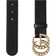 Gucci Pearl Double G Leather Belt - Black