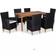 vidaXL 44101 Juego de comedor de patio, 1 Mesa incl. 6 Sillas