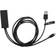 Deltaco ChromeCast RJ45 - USB A/USB Micro B F-M