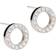 Blomdahl Brilliance Puck Hollow Earrings 10mm - Silver/Transparent