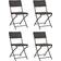 vidaXL 44552 4-pack Chaise de jardin pour repas