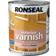 Ronseal Quick Dry Interior Varnish Wood Protection, Wood Paint Brown, Beige 0.25L