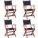 vidaXL 45588 4-pack Havestol