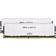 Crucial memoria kit 16 gb (2x8 gb) ddr4 2666 ballistix white cl16
