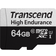 Transcend 64 GB MicroSDXC Micro SD Card, Class 10, UHS-I U1