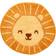 Sass & Belle Lion Head Rug 56x59cm