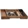 Excellent Houseware Adjustable Bamboo Cutlery Tray