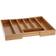 Excellent Houseware Adjustable Bamboo Cutlery Tray