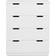 Mavis Aoko White Chest of Drawer 80x100cm