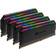 Corsair 64GB (4 x 16GB) Dominator Platinum RGB, DDR4 3600MHz, CL18, 1.35V, musta
