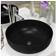 vidaXL Lavabo Rond Céramique Noir 41.5 x 13.5 cm