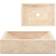 vidaXL Lavello 45x30x12 cm Marmo Lucido Crema