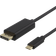 Deltaco USB C-DisplayPort M-M 1m
