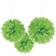 Amscan Pom Pom Fluffy Green 3-pack