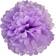 Amscan Pom Pom Fluffy Purple 3-pack