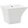 vidaXL Lavabo A Parete In Ceramica Bianco 500x450x410 Mm