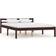 vidaXL Solid Pine 60cm Sengeramme 120x200cm