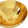 vidaXL Lavabo 32,5x14 cm Cerámica Dorado