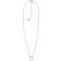 Skagen Collier et pendentif Agnethe SKJ0973040 Collier et pendentif Anneau Verre Blanc Femme Argent, Blanc