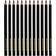 Colortime Jumbo Colored Pencil Black 5mm 12 Pack