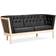 Stouby Maria Oak/Black Sofa 151cm 2 personers