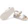 Clarks Crown Bloom K White Leather Unisex Sandalias